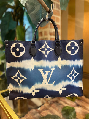 LOUIS VUITTON OnTheGo Blue Escale GM