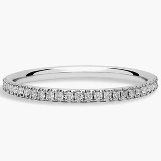 Riviera Petite 1/4 carat weight platinum micropavé diamond eternity ring