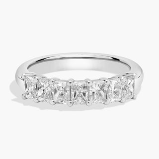 Platinum Seven-Stone Radiant Lab-Grown Diamond Ring (1 Ct. Tw).