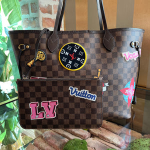 Louis Vuitton Neverfull Patches MM W/Pouch