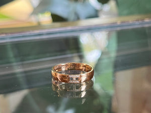 HERMES 18K Rose Gold H Logo Ring