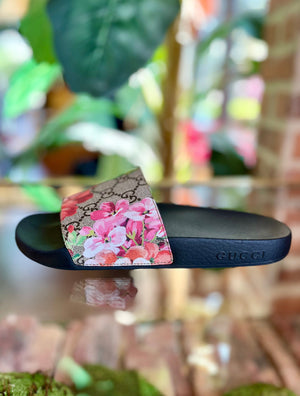 GUCCI Floral Blooms Slides Sz 40