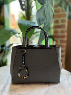 FENDI Gray 2Jours Petite Tote