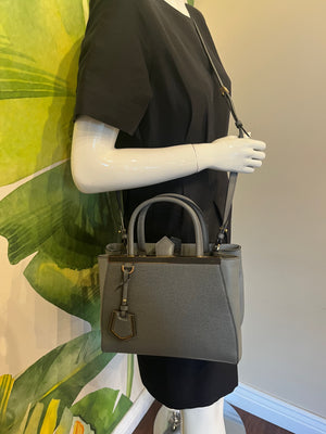 FENDI Gray 2Jours Petite Tote