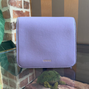 Versace La Medusa Lilac Pebbled Leather Crossbody Bag TS3114