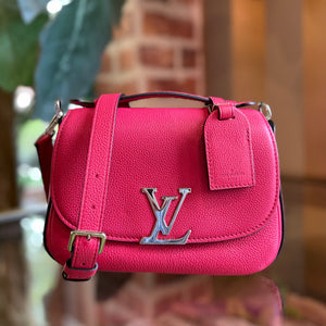 LOUIS VUITTON Pink Grained Calfskin Leather Vivienne NM