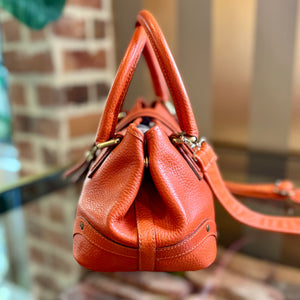 BURBERRY Orange Leather Mini Tote