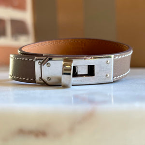 HERMES Brown Double Tour Bracelet