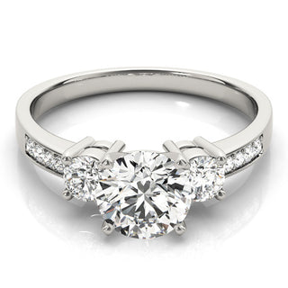 ENGAGEMENT RINGS 3 STONE ROUND