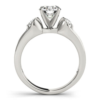 ENGAGEMENT RINGS 3 STONE ROUND