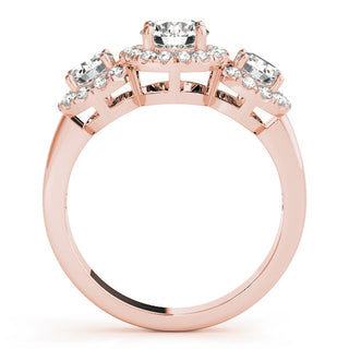 ENGAGEMENT RINGS 3 STONE ROUND