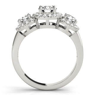 ENGAGEMENT RINGS 3 STONE ROUND