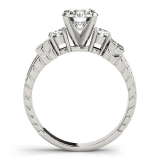 ENGAGEMENT RINGS 3 STONE ROUND