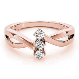 ENGAGEMENT RINGS 3 STONE ROUND