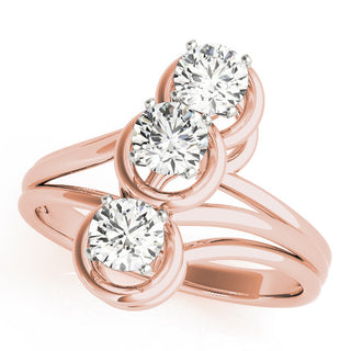 ENGAGEMENT RINGS 3 STONE ROUND