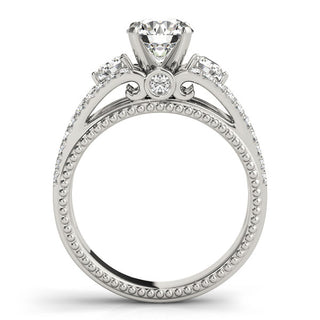 ENGAGEMENT RINGS 3 STONE ROUND