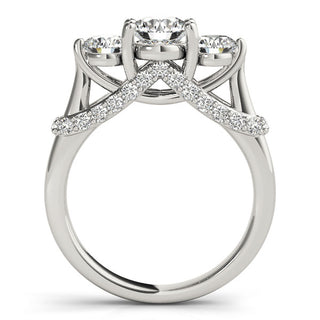 ENGAGEMENT RINGS 3 STONE ROUND