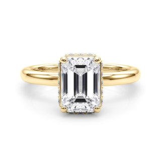 ENGAGEMENT RINGS EMERALD CUT HALO