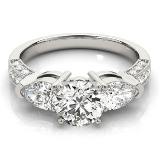 ENGAGEMENT RINGS 3 STONE PEAR