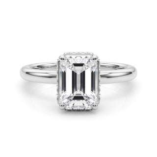 ENGAGEMENT RINGS EMERALD CUT HALO