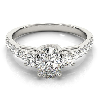 ENGAGEMENT RINGS 3 STONE OVAL