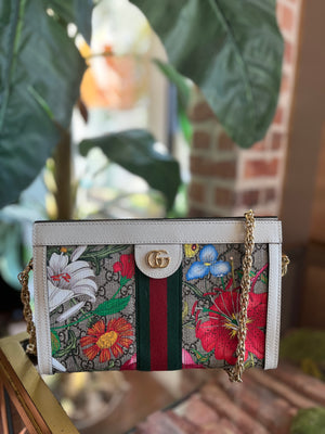 GUCCI Flora Ophidia Chain Shoulder Bag