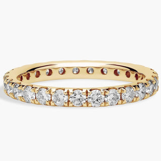 Riviera Pavé Diamond Eternity Ring In 18k Yellow Gold (1 Ct. Tw.)