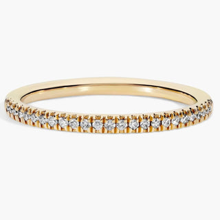 Petite Micropavé Diamond Ring In 14k Yellow Gold (1/10 Ct. Tw.)