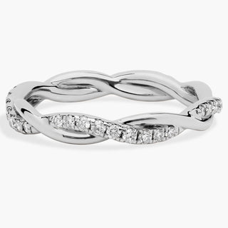 Petite Twist Diamond Eternity Ring In Platinum (1/3 Ct. Tw.)