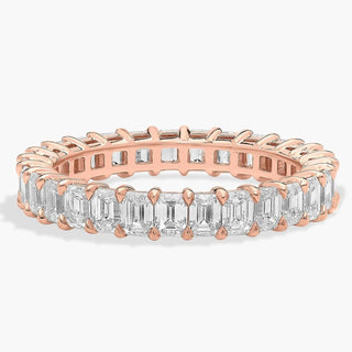 Emerald Cut Diamond Eternity Ring In 14k Rose Gold (2 Ct. Tw.)