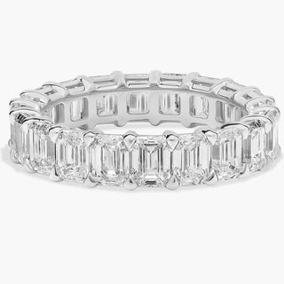 Emerald Cut Diamond Eternity Ring In 14k White Gold (5 Ct. Tw.)