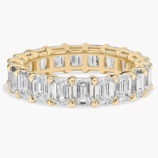 Emerald Cut Diamond Eternity Ring In 14k Yellow Gold (5 Ct. Tw.)