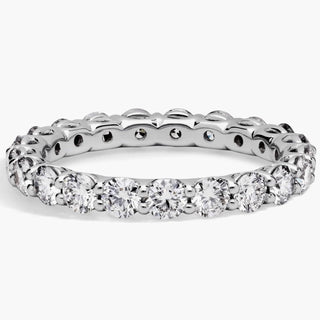 Lab Grown Diamond Low Dome Eternity Ring In 14k White Gold (2 Ct. Tw.)