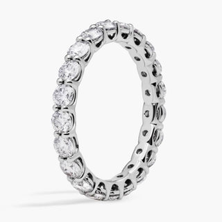 Lab Grown Diamond Low Dome Eternity Ring In 14k White Gold (2 Ct. Tw.)