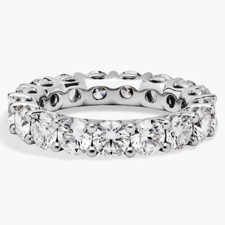 Lab Grown Diamond Low Dome Eternity Ring In 14k White Gold (4 Ct. Tw.)