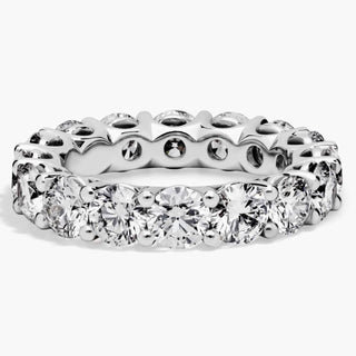 Lab Grown Diamond Low Dome Eternity Ring In 14k White Gold (5 Ct. Tw.)