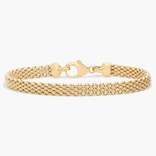 14k Yellow Gold 7.5" Popcorn Chain Bracelet (6.2 Mm)