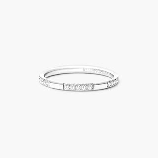 Dash Diamond 14K White Gold Ring