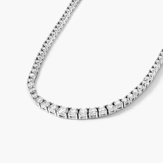 Riviera Tennis Necklace in 14K White Gold (4.00 CTW)