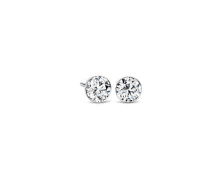 Floating Diamond Stud Earrings In 14k White Gold (2 Ct. Tw.)