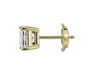 Princess Cut Diamond Stud Earrings In 14k Yellow Gold (2 Ct. Tw.)