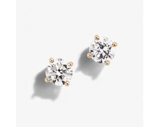 Diamond Stud Earrings In 14k Yellow Gold (3/4 Ct. Tw.)