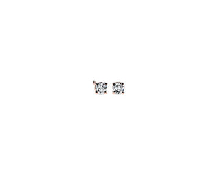 Diamond Stud Earrings In 14k Rose Gold (1/5 Ct. Tw.)