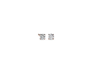 Diamond Stud Earrings In 14k Rose Gold (1/3 Ct. Tw.)