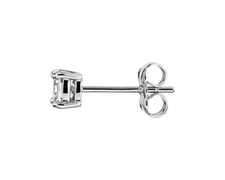 Lab Grown Diamond Cushion Cut Stud Earrings In 14k White Gold (3/4 Ct. Tw.)