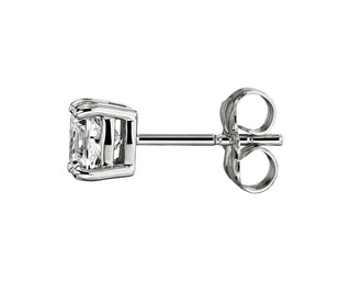 Lab Grown Diamond Cushion Cut Stud Earrings In 14k White Gold (1 Ct. Tw.)