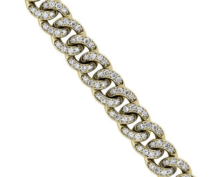 Diamond Link Bracelet In 14k Yellow Gold (3 1/3 Ct. Tw.)