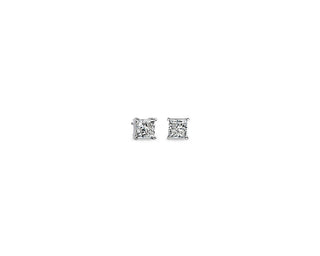 Lab Grown Diamond Princess Cut Stud Earrings In 14k White Gold (3 Ct. Tw.)