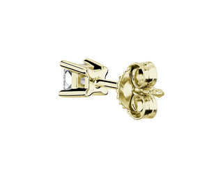 Lab Grown Diamond Princess Cut Stud Earrings In 14k Yellow Gold (1/4 Ct. Tw.)