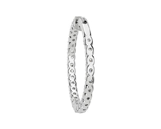 Luna Diamond Eternity Hoop Earrings In 18k White Gold (10 Ct. Tw.)- G/SI